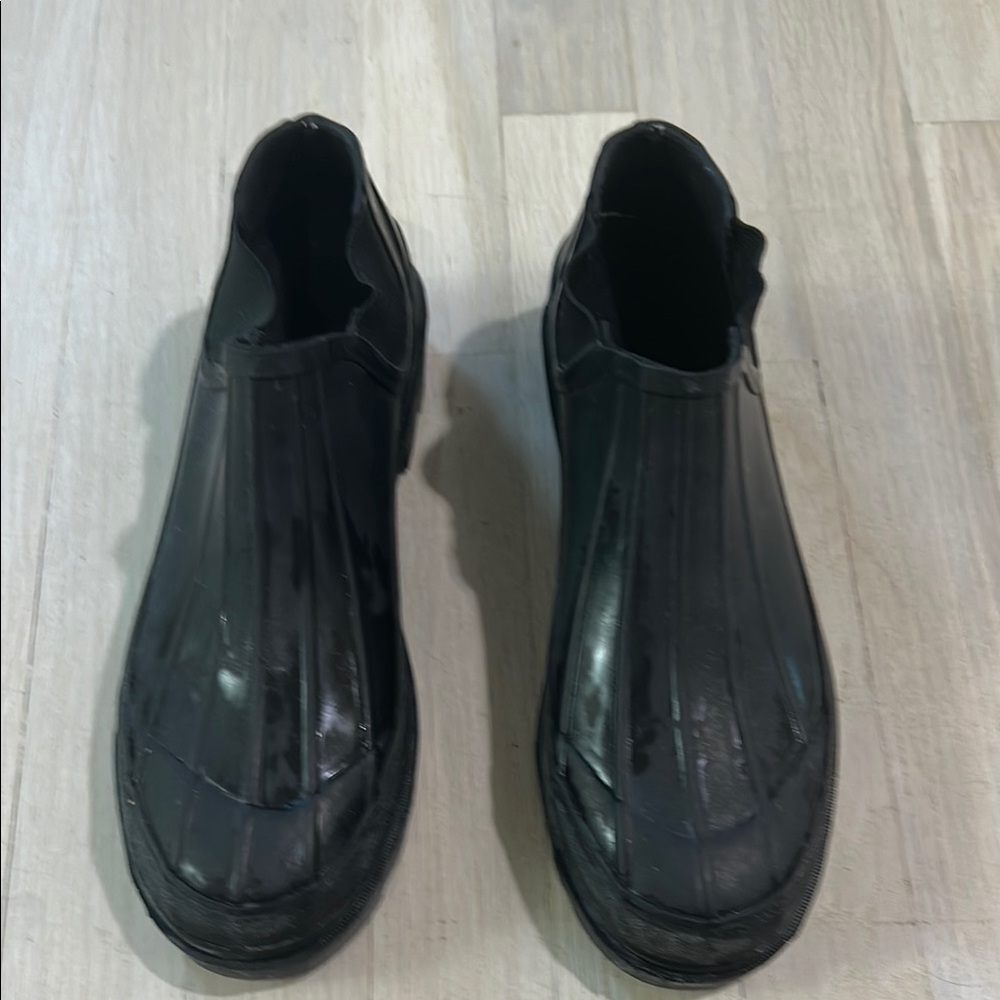 GAP Black Waterproof Rain Boots with Elastic Panels